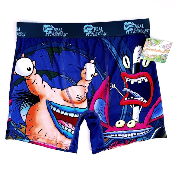 Nickelodeon Other - Nickelodeon Aaahh!!! Real Monsters 90s Retro Boxer Briefs Underwear Mens Small